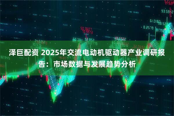 泽巨配资 2025年交流电动机驱动器产业调研报告：市场数据与发展趋势分析