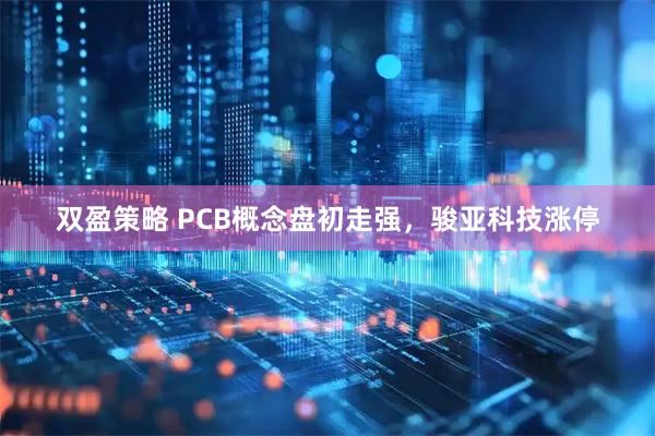 双盈策略 PCB概念盘初走强，骏亚科技涨停
